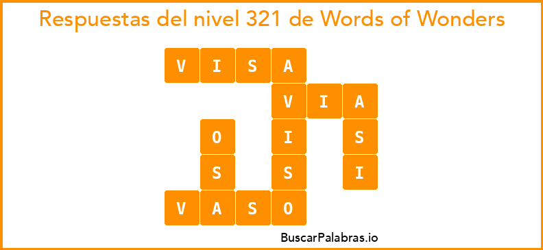 WOW Nivel 321 Respuestas | BuscarPalabras.io